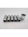 Lot de 5 écrous de roue antivol chromés 14x150 - Cône 60° DTC PARTS -