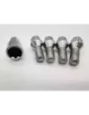 Lot de 4 goujons de roue antivol chromés 14x150 - Cône 60° DTC PARTS