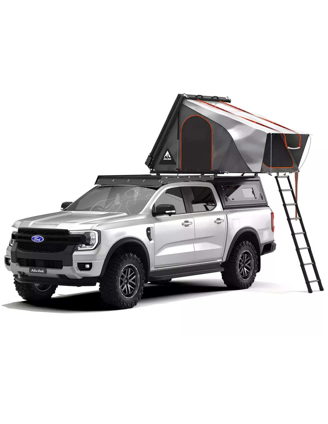 Tente de toit Alu-Cab noire RT-2S ALU CAB - accessoire 4x4