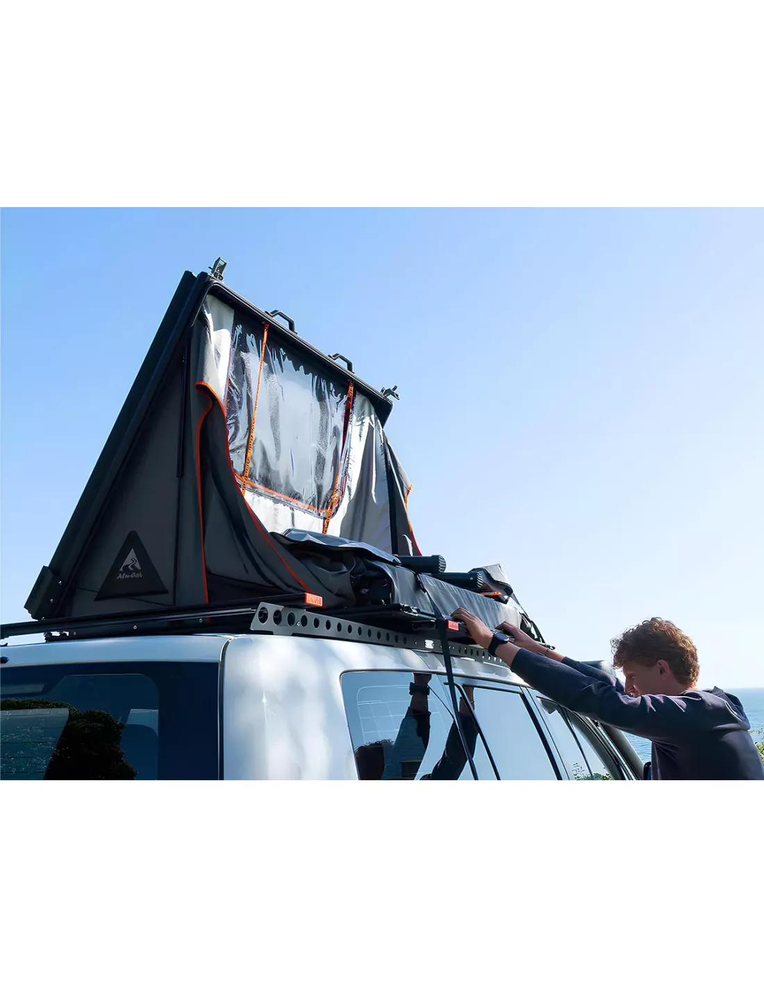 Tente de toit Alu-Cab noire RT-2S ALU CAB - accessoire 4x4