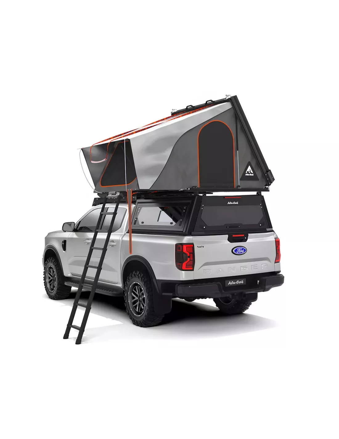 Tente de toit Alu-Cab noire RT-2S ALU CAB - accessoire 4x4