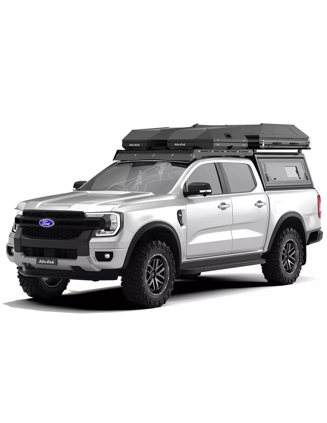 Tente de toit Alu-Cab noire RT-2S ALU CAB - accessoire 4x4
