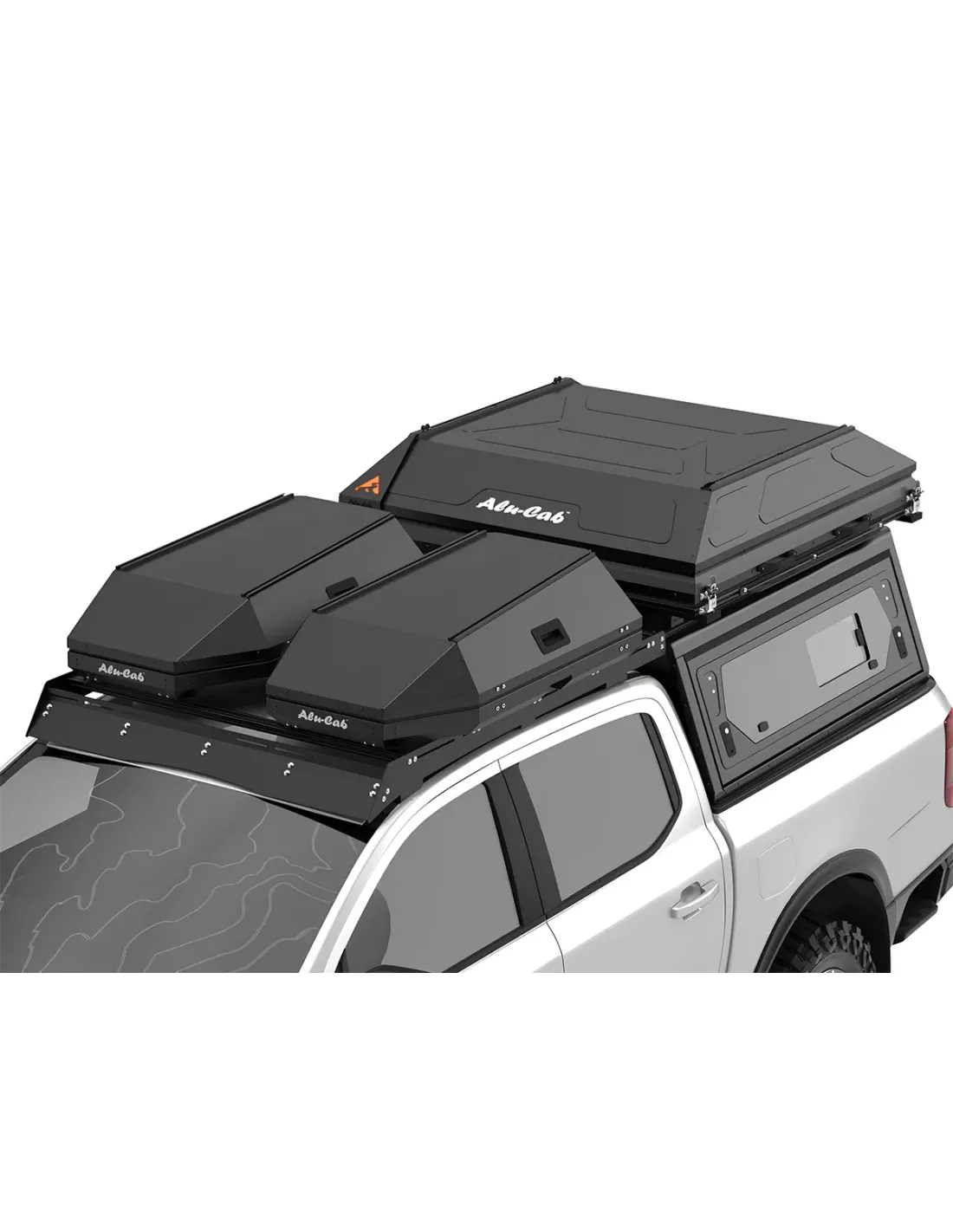 Tente de toit Alu-Cab noire RT-2S ALU CAB - accessoire 4x4