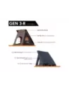 Tente de toit Gen 3-R noire Alu-Cab ALU CAB - accessoire 4x4