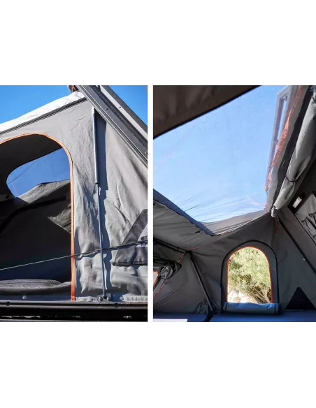 Tente de toit Alu-Cab Family noire ALU CAB - accessoire 4x4