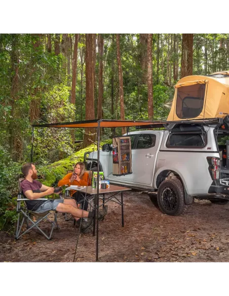 AWNING ALUMINIUM BLACK 2M WITH LIGHT ARB ARB - accessoire 4x4