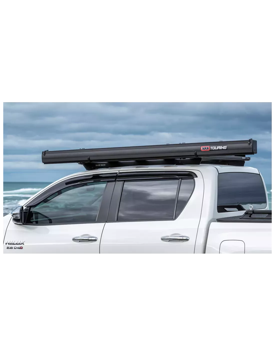 AWNING ALUMINIUM BLACK 2M WITH LIGHT ARB ARB - accessoire 4x4