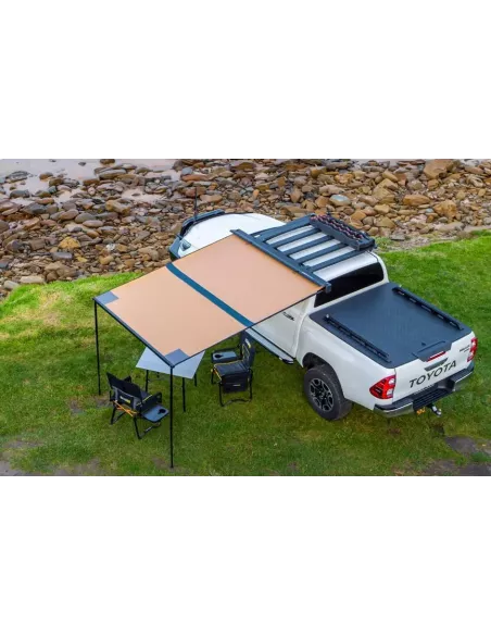 AWNING ALUMINIUM BLACK 2M WITH LIGHT ARB ARB - accessoire 4x4