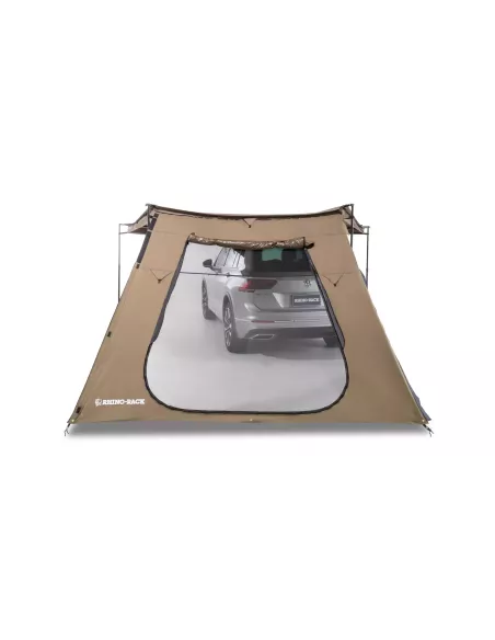 Extension trapézoïdale avec porte pour auvent RHINO RACK 33400