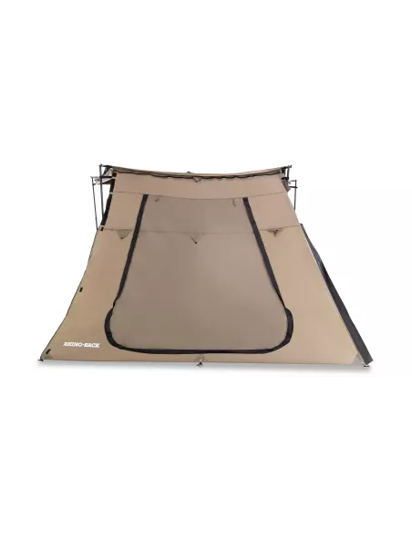 Paroi latérale trapézoïdale avec porte pour auvent Batwing compact