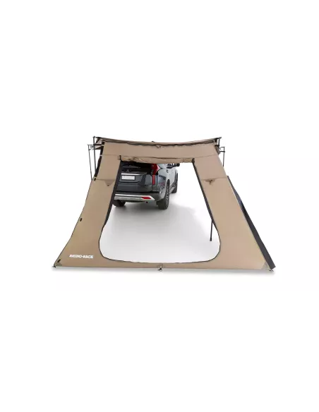 Paroi latérale trapézoïdale avec porte pour auvent Batwing compact