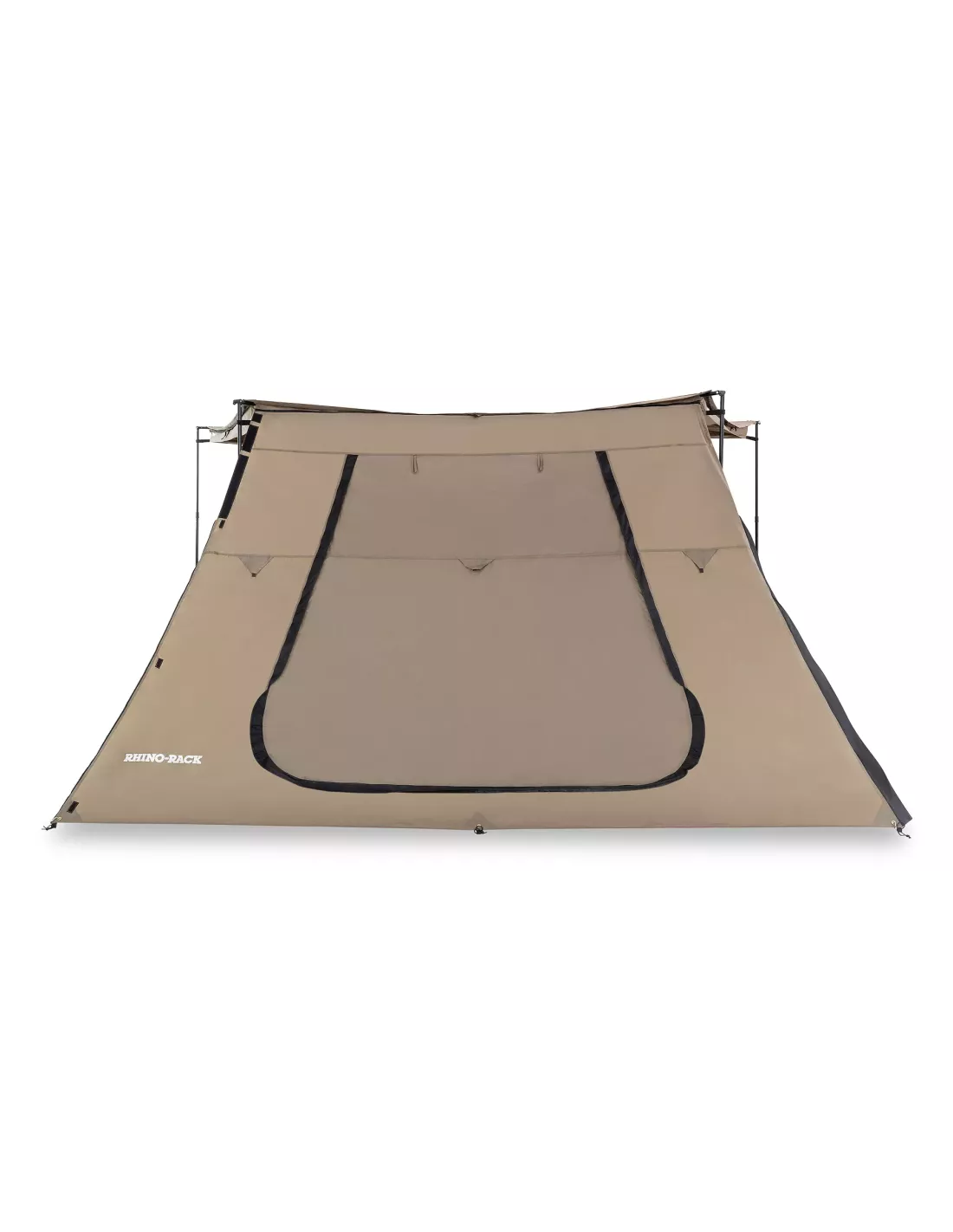 Paroi extension trapézoïdale avec porte pour auvent Batwing Rhinorack