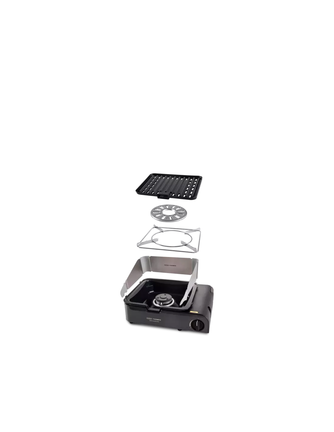 Barbecue à gaz compact avec plaque Cadac Van Cook FFD BBQ Plate CADAC