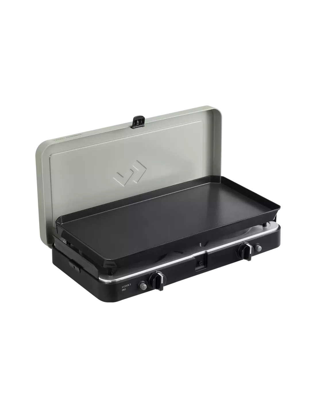 Réchaud portable à gaz 2 brûleurs avec Plancha Cadac 2 Cook 3 Pro