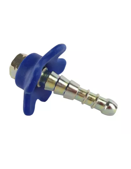 Tétine de gaz CADAC avec volant pour tuyau gaz 1/4” main gauche CADAC