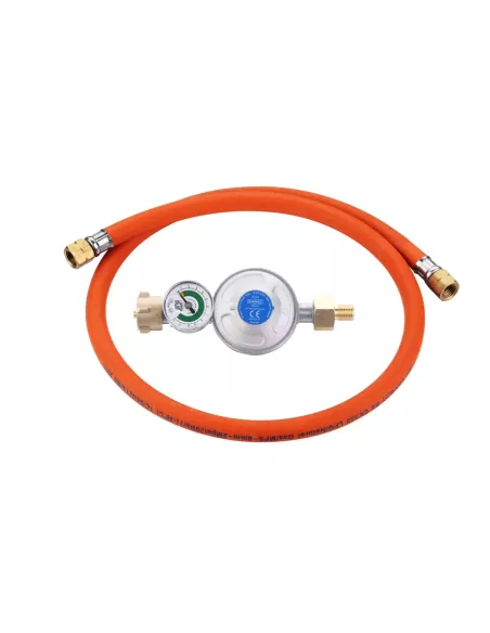 Détendeur universel CADAC 50 mbar avec manomètre et sécurité Overflow