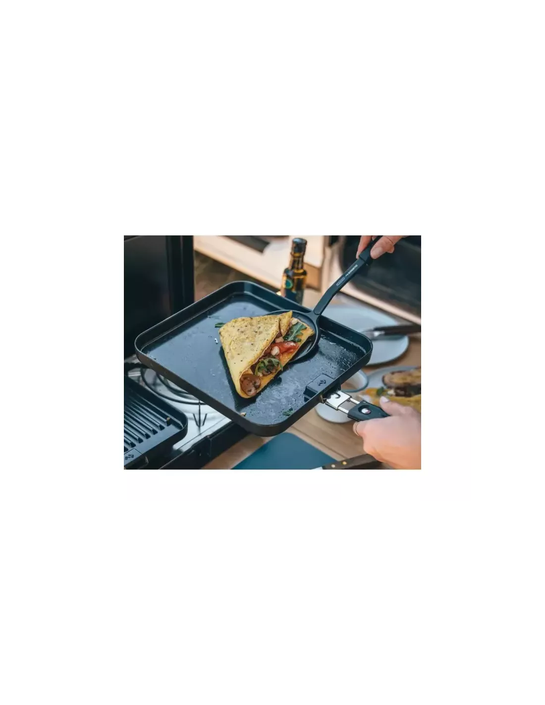 Plaque de cuisson lisse Cadac 2 Cook avec poignée amovible CADAC -