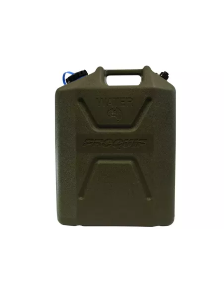 Jerrycan eau - plastique vert - Format US 22L - avec robinet à visser