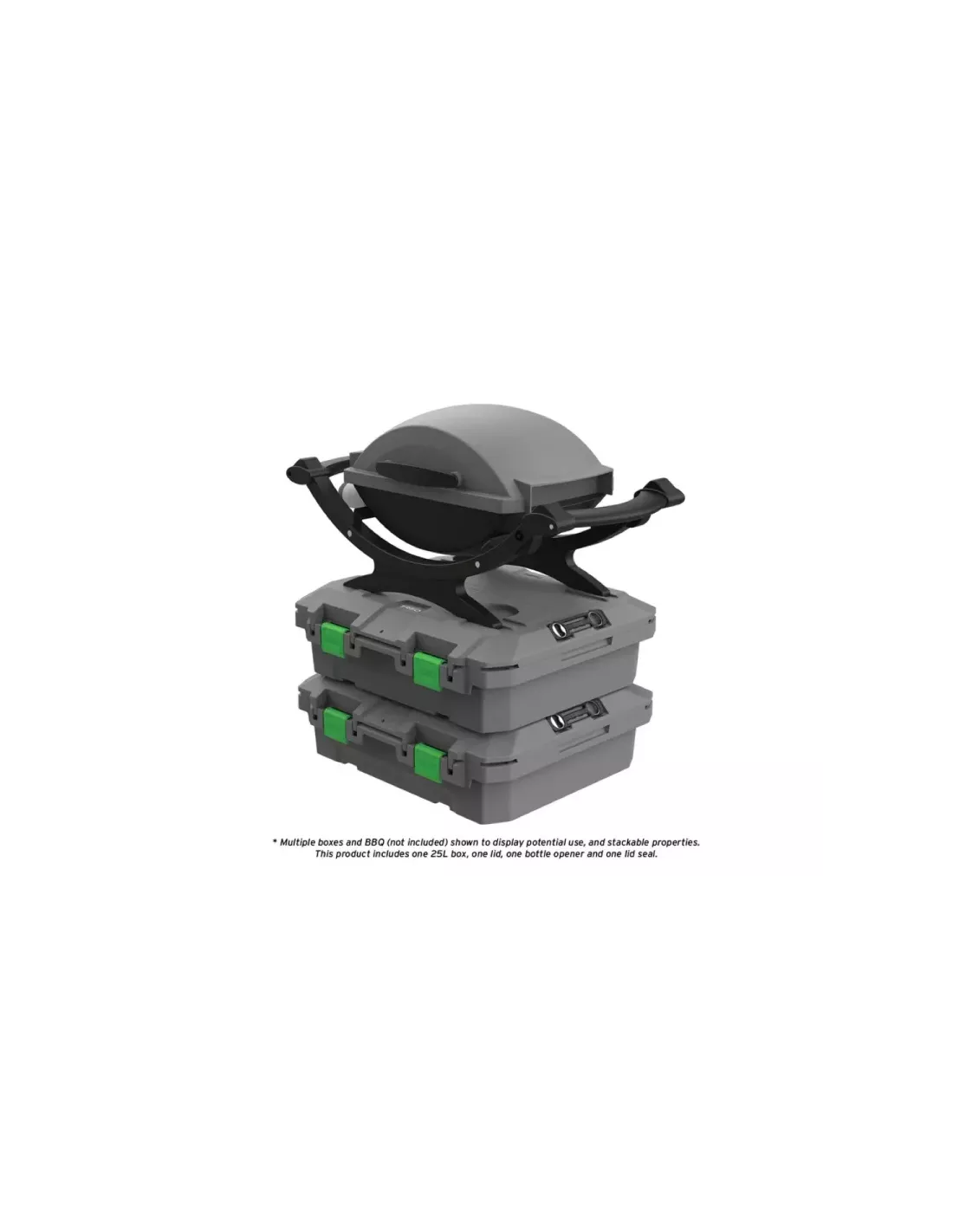 Caisse overland outdoor grise Tred GT 25L TRED - accessoire 4x4