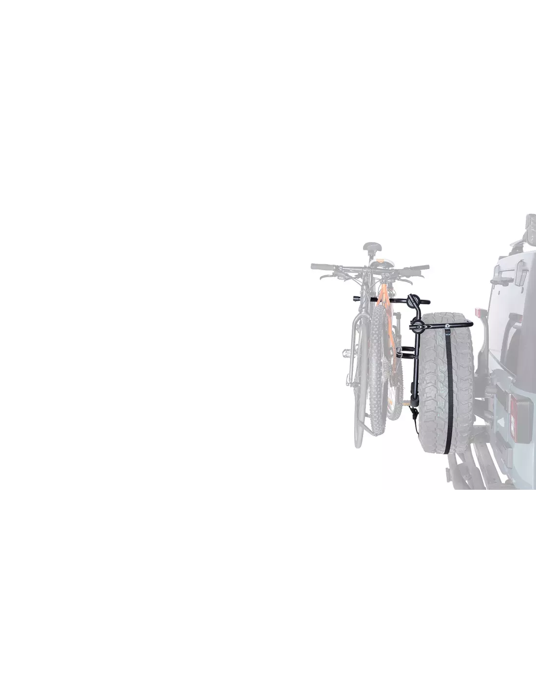Porte vélos Rhino Rack - Fixation sur roue de secours (2 vélos) RHINO