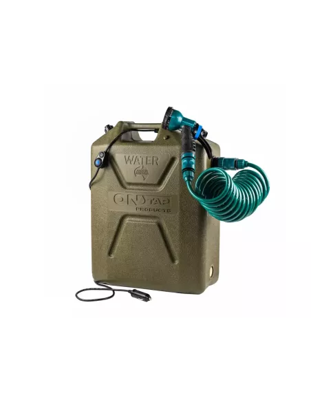 Douche portable Jerry Can 22L 12v Ontap verte ONTAP - accessoire 4x4