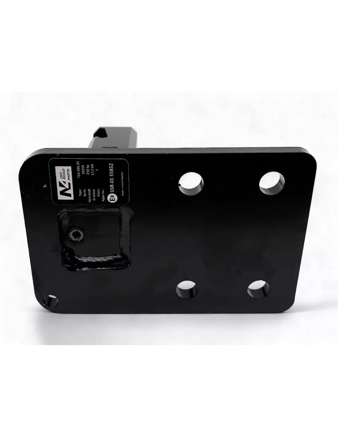 Entretoise homologuée avec rattrapage de jeu carré 2" attelage plaque