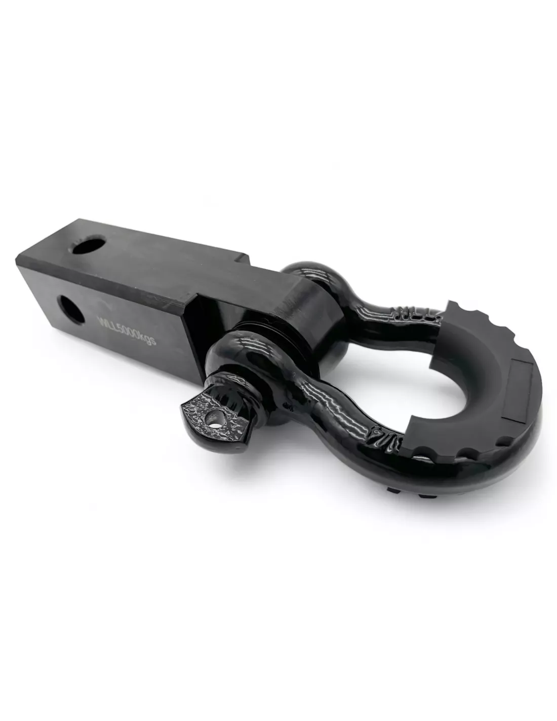Barre attelage remorquage 50mm acier avec manille de traction 4.7T -
