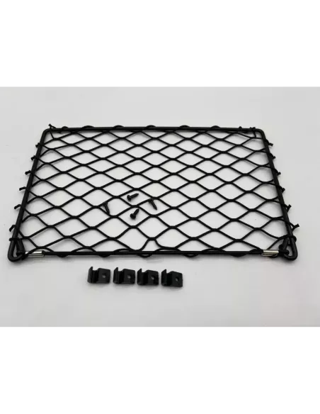 Filet de rangement avec cadre acier noir 312x200mm - avec cavaliers