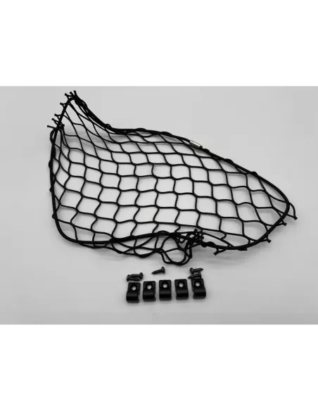 Filet de rangement élastique noir 300x250mm avec cavaliers de