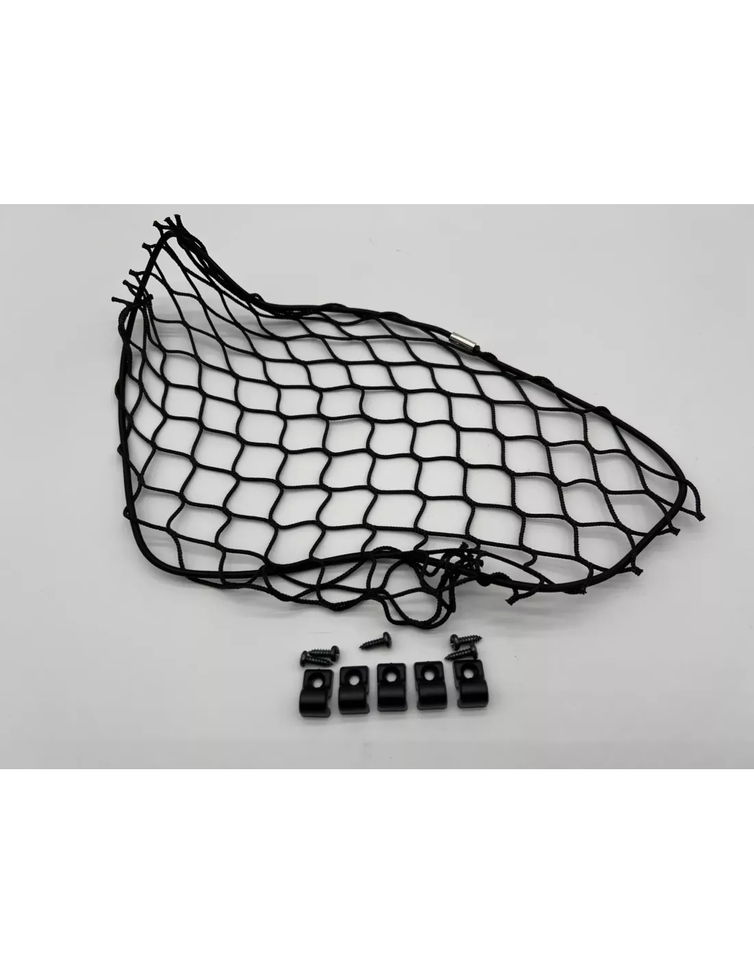 Filet de rangement élastique noir 300x250mm avec cavaliers de