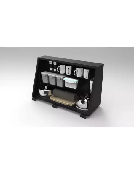 Ensemble de cuisine noir universel 750mm pour compartiments latéraux