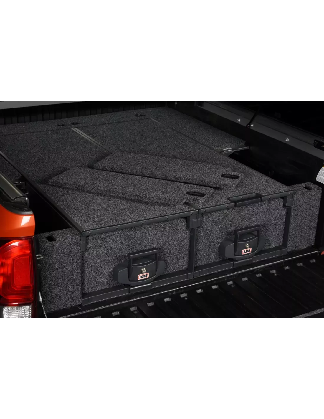 Habillages latéraux tiroirs ARB Land Cruiser HDJ100 avec double clim