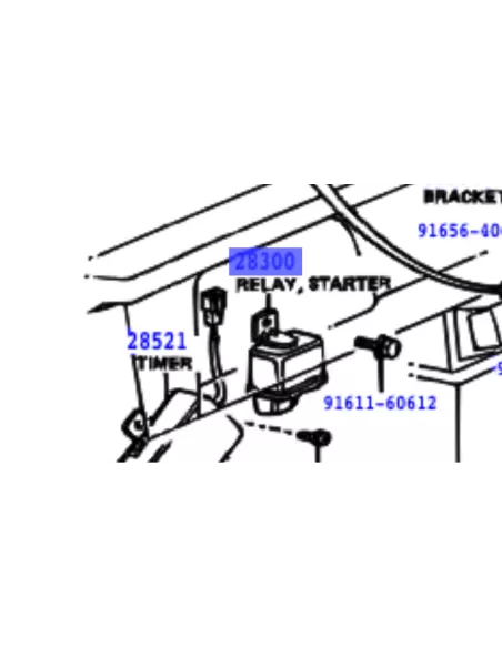 Relais de démarreur 24V pour BJ4 HJ4 09/1977-10/1984 TOYOTA -