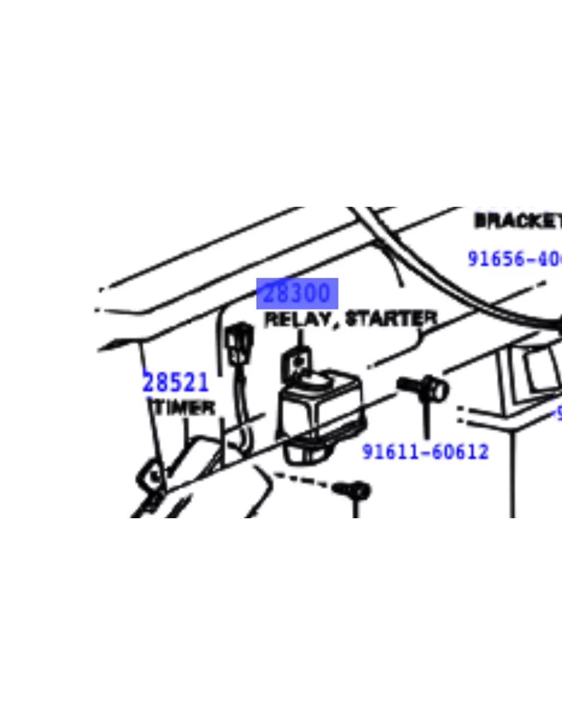 Relais de démarreur 24V pour BJ4 HJ4 09/1977-10/1984 TOYOTA -