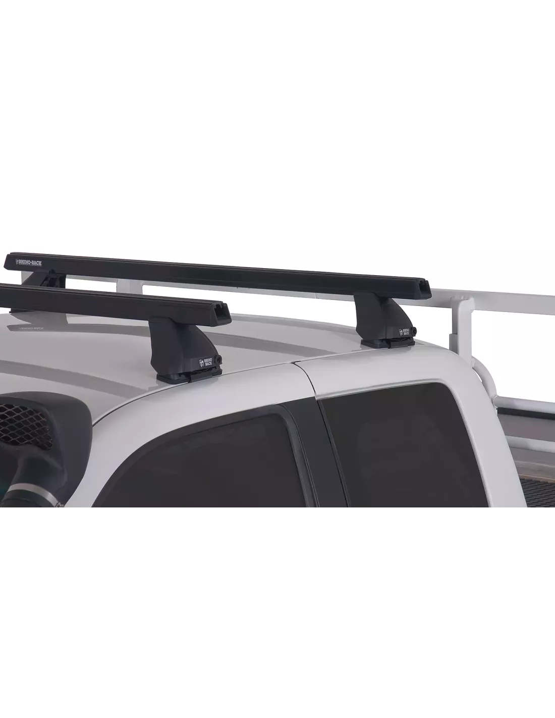 Kit 2 barres de toit Heavy Duty noire 1250mm série 2500 RHINO RACK -