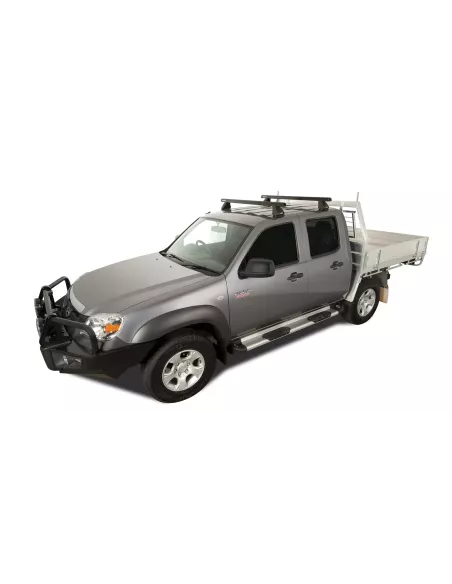 Kit 2 barres de toit Heavy Duty noire 1250mm série 2500 RHINO RACK -