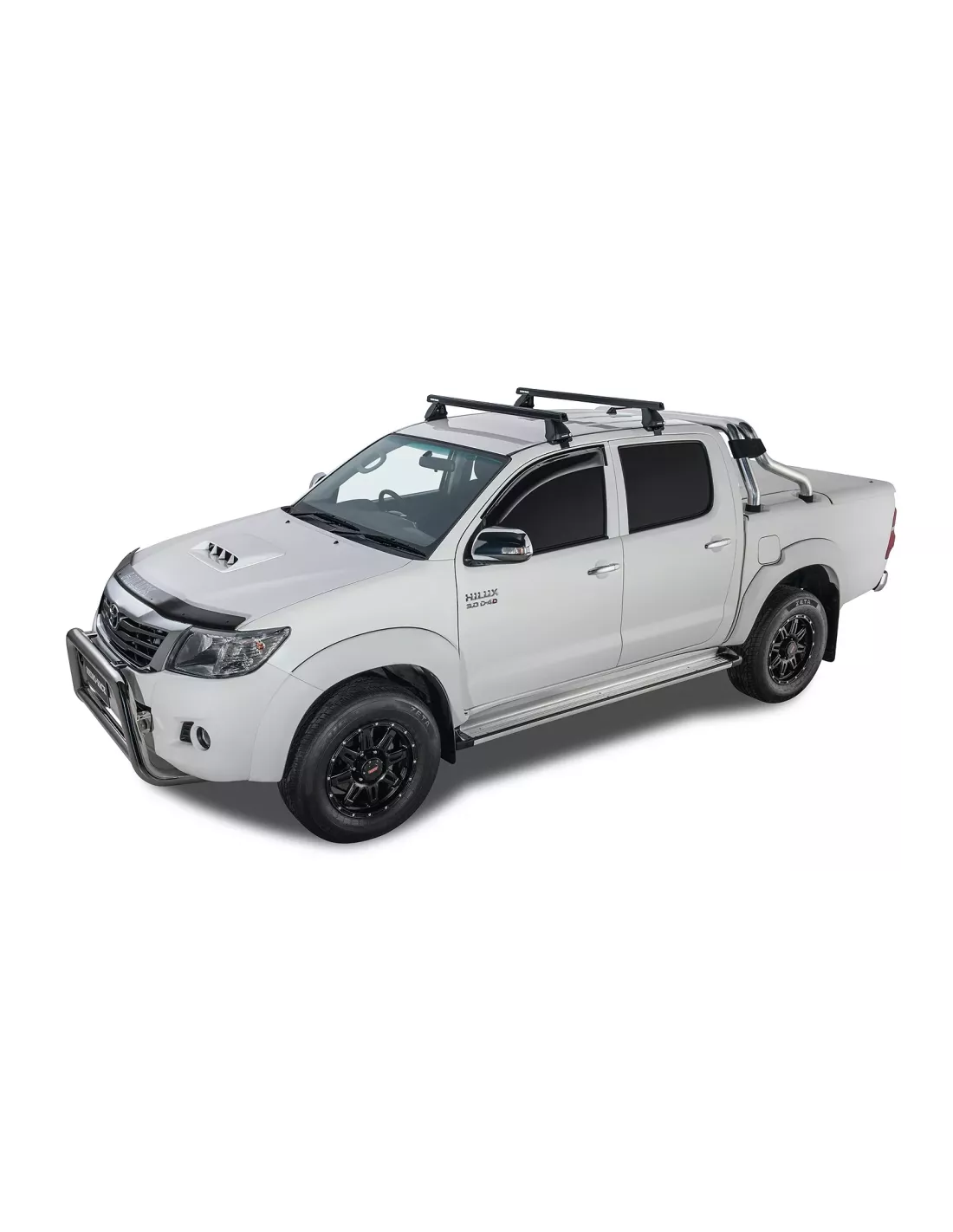 Kit 2 barres de toit Heavy Duty noire 1375mm série 2500 Toyota Hilux