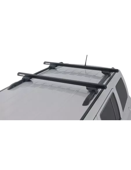 Kit 2 barres de toit noire HD 1250mm pieds CXB Heavy Duty RHINO RACK