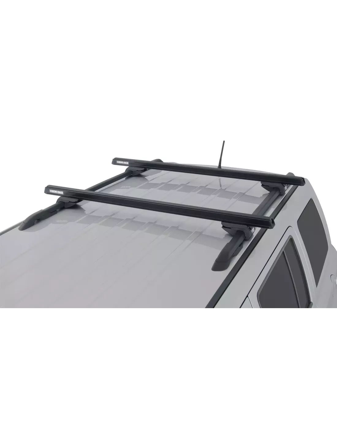 Kit 2 barres de toit noire HD 1250mm pieds CXB Heavy Duty RHINO RACK