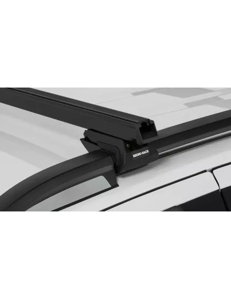 Kit 2 barres de toit noire HD 1250mm pieds CXB Heavy Duty RHINO RACK