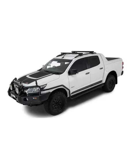 Kit 2 barres de toit noire HD 1250mm pieds CXB Heavy Duty RHINO RACK