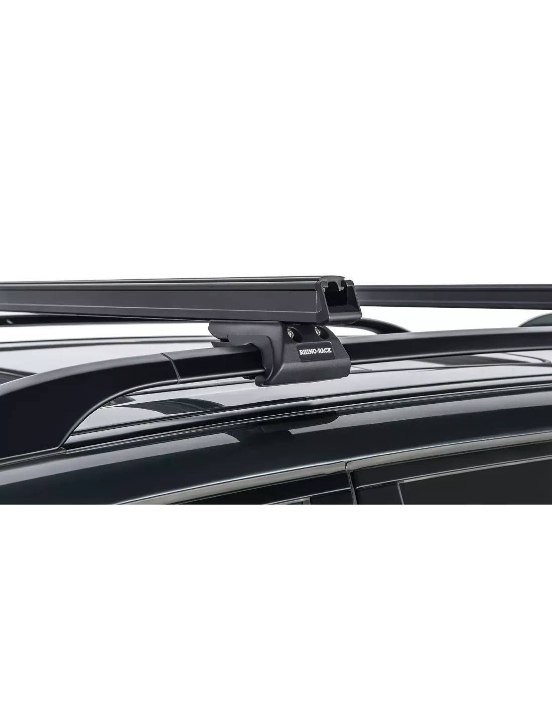 Kit 2 barres de toit noire HD 1250mm pieds CXB Heavy Duty RHINO RACK