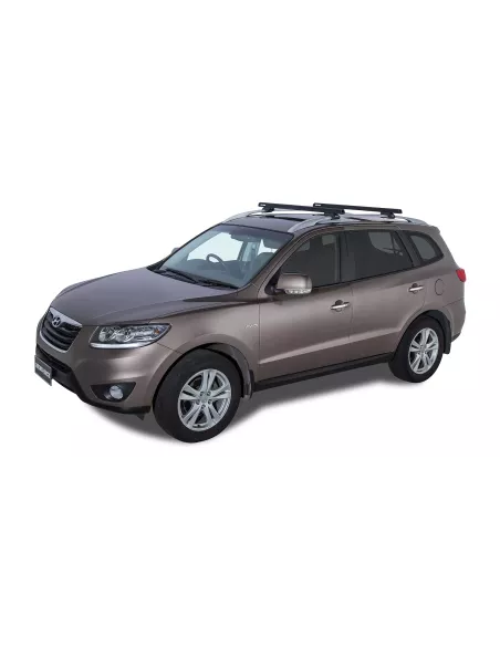 Kit 2 barres de toit noire HD 1250mm pieds CXB Heavy Duty RHINO RACK