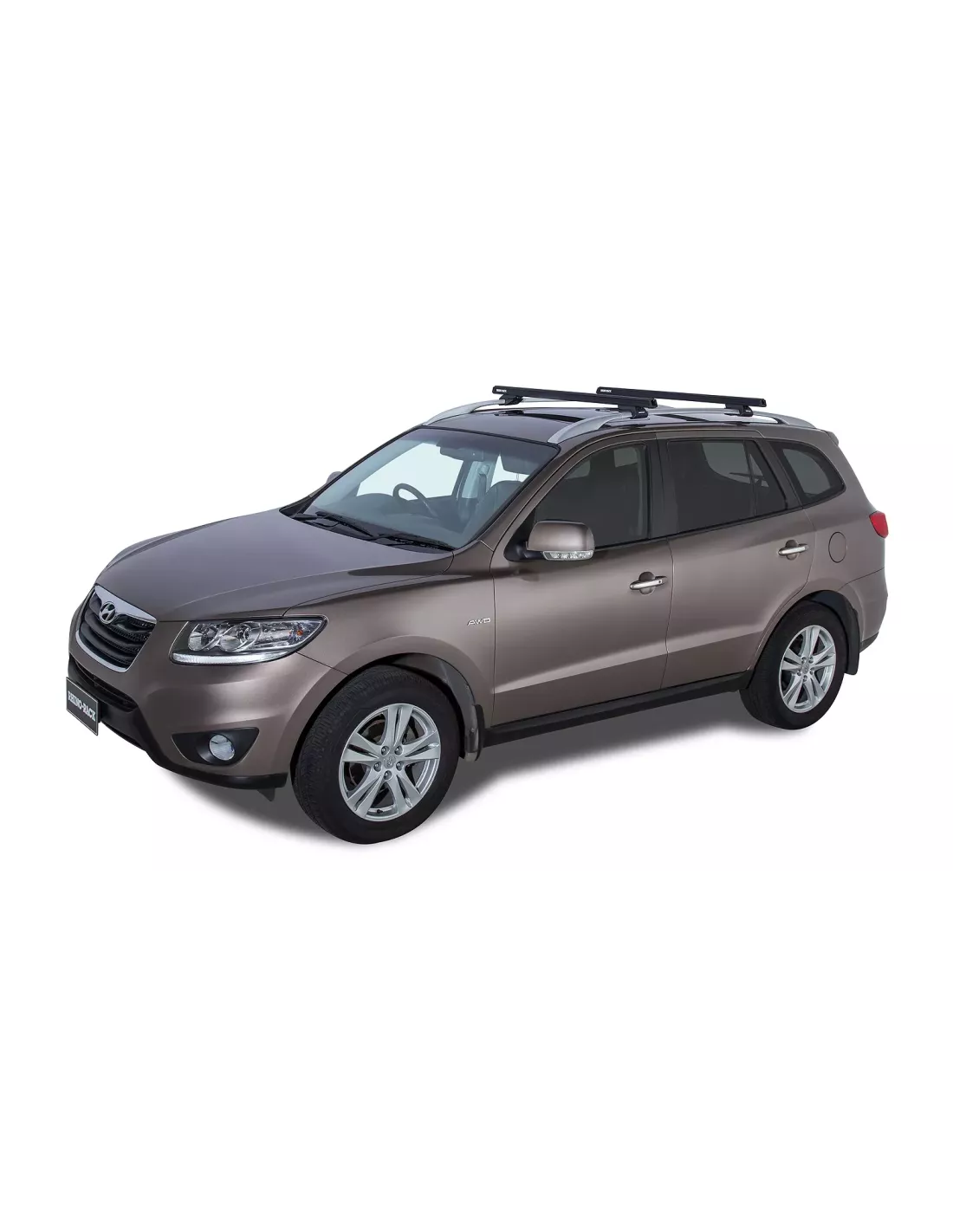 Kit 2 barres de toit noire HD 1250mm pieds CXB Heavy Duty RHINO RACK