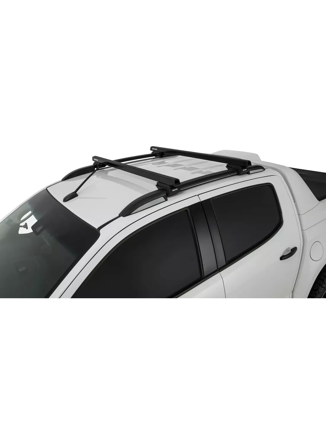 Kit 2 barres de toit noire HD 1250mm pieds CXB Heavy Duty RHINO RACK