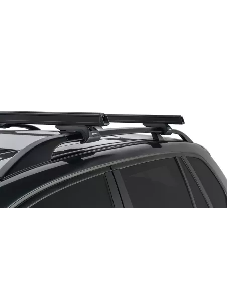 Kit 2 barres de toit noire HD 1250mm pieds CXB Heavy Duty RHINO RACK