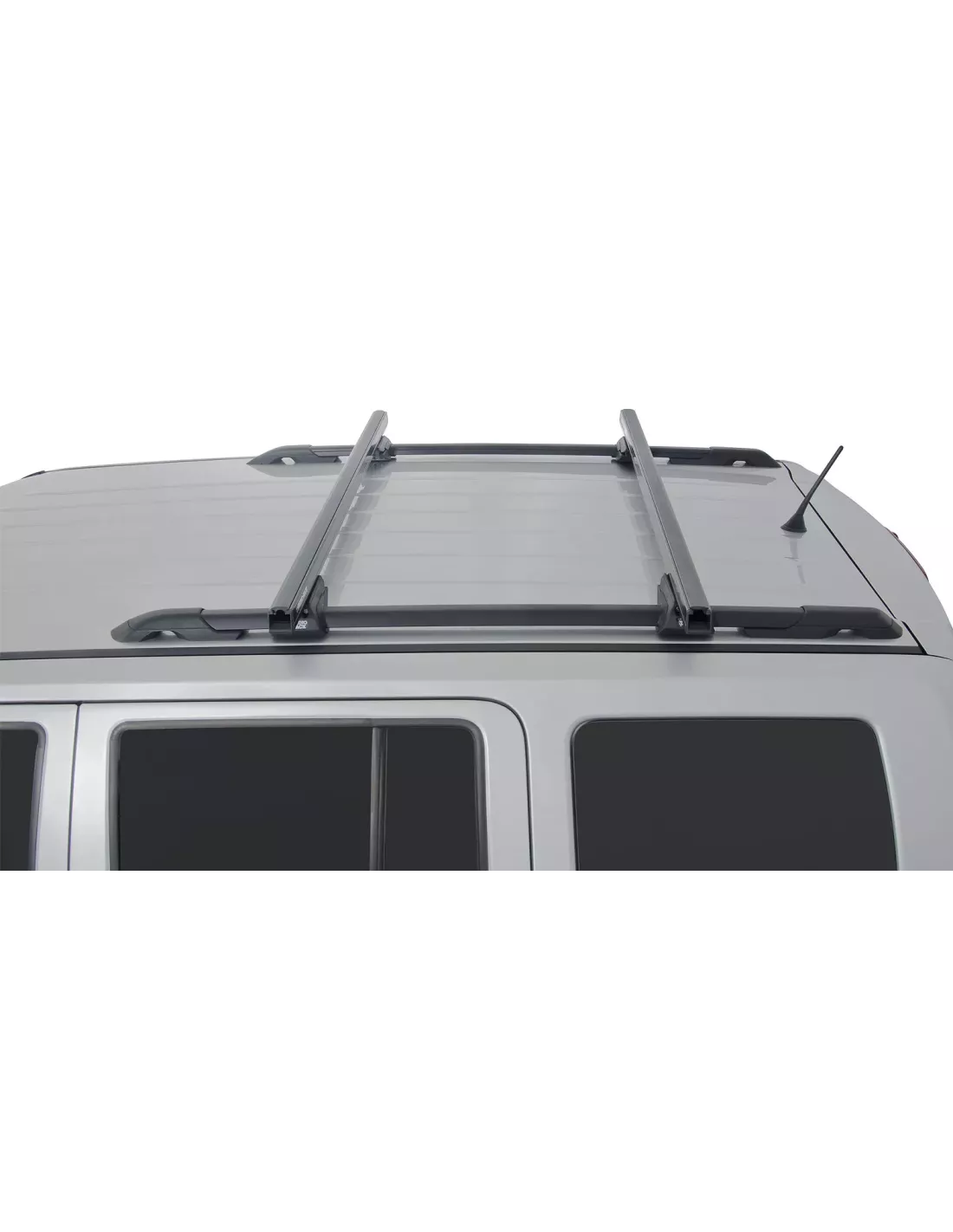 Kit 2 barres de toit noire HD 1250mm pieds CXB Heavy Duty RHINO RACK