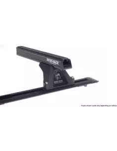 Kit 2 barres de toit noire 1250mm Heavy Duty RLTF Trackmount 2