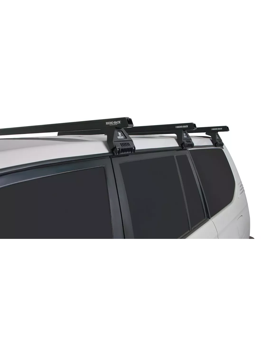 Kit 3 barres de toit noire 1375mm Heavy Duty RL110 Trackmount Toyota
