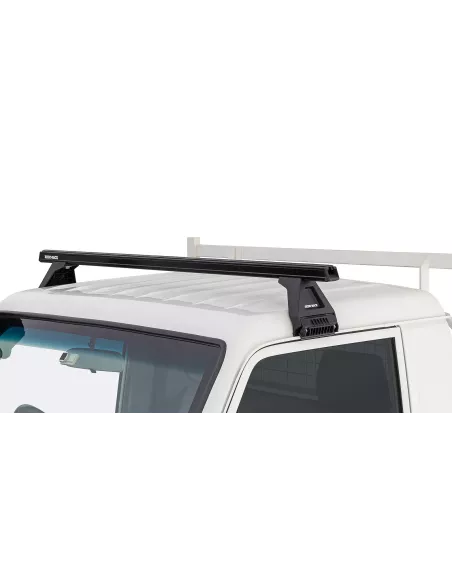 Kit 1 barre de toit noire Heavy Duty 1500mm avec pied RCL150 RHINO